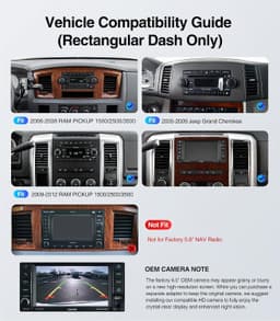 AINAVI 10in Car Stereo for Dodge Ram 2006-2012 4GB 64GB CarPlay gallery image 2