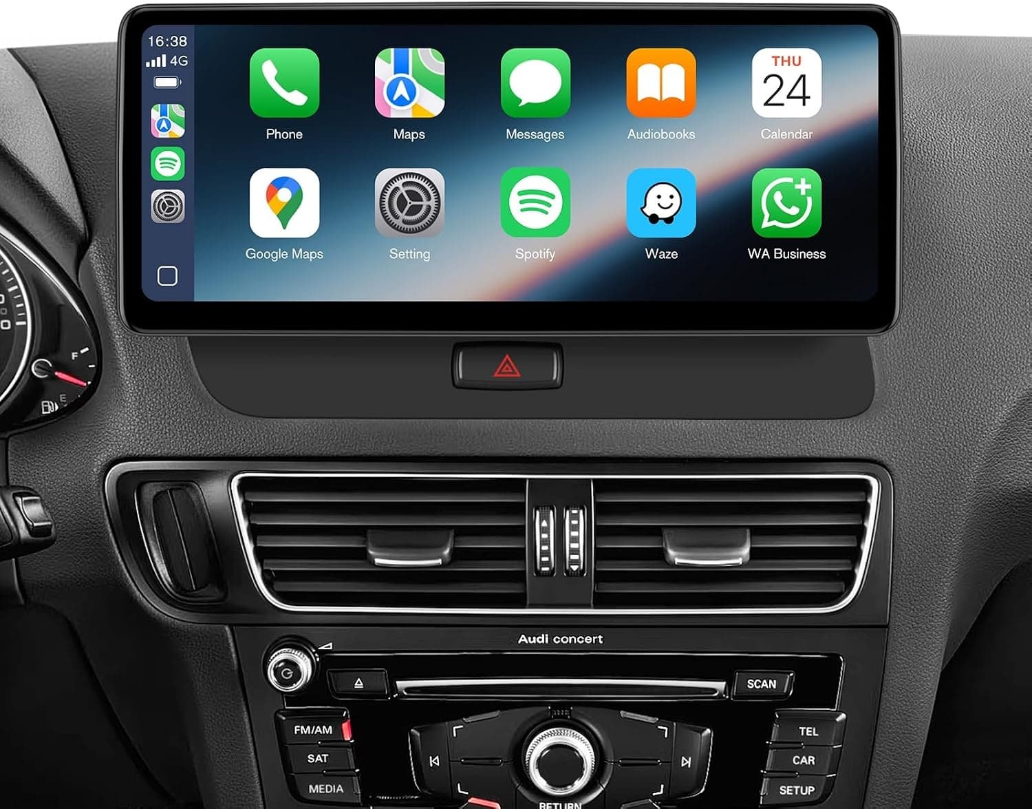 AINAVITO 12.3in CarPlay Radio for Audi Q5 SQ5 2009-2017 4GB 64GB