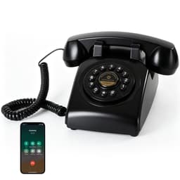 Ruansihang Retro Bluetooth Desk Telephone Speakerphone Rechargeable gallery image 1