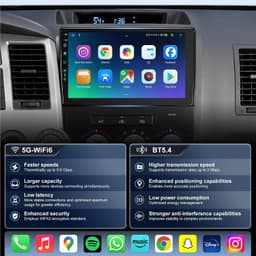4uAuto 9in Car Stereo Toyota Tundra Sequoia CarPlay 4GB 64GB Camera gallery image 4