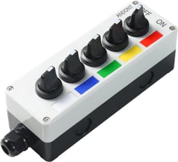 ANDONT 5-Stack LED Signal Tower Light 24V IP65 Pole Mount Controller gallery image 6