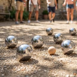 MR 73mm Steel Bocce Ball Set 8 Balls Pallino Rope Carry Bag gallery image 7