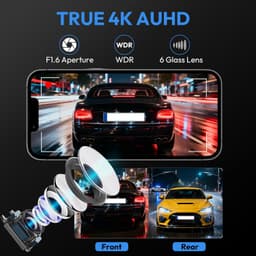 KBSYNT 4K Front 1080P Rear Dash Cam Ford Mustang Mach-E 2021-2026 gallery image 2