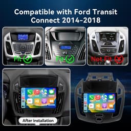 ZHNN 9in Car Stereo Ford Transit Connect 2014-2018 CarPlay Android Auto gallery image 6