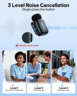 Yuaceuco MC228 Dual Wireless Lavalier Microphone USB-C Lightning gallery image 8