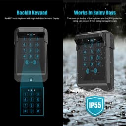 Gyxel TKM-03 Wireless Touch Gate Opener Keypad Outdoor Cover gallery image 3