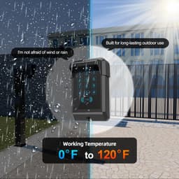 Gyxel TKM-03 Wireless Touch Gate Opener Keypad Outdoor Cover gallery image 4
