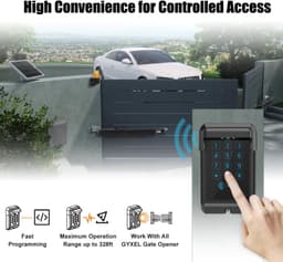 Gyxel TKM-03 Wireless Touch Gate Opener Keypad Outdoor Cover gallery image 8