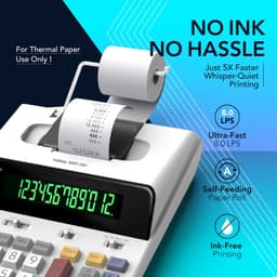 CATIGA SP-2401 12-Digit Thermal Printing Calculator Ink-Free 8.0 LPS gallery image 2