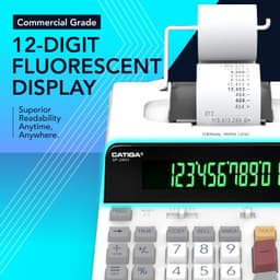 CATIGA SP-2401 12-Digit Thermal Printing Calculator Ink-Free 8.0 LPS gallery image 3