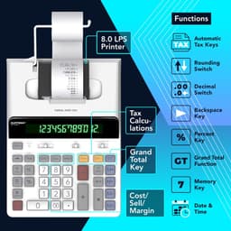 CATIGA SP-2401 12-Digit Thermal Printing Calculator Ink-Free 8.0 LPS gallery image 5
