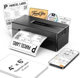TENSPEED 4x6 Bluetooth Thermal Shipping Label Printer RP425A Black gallery image 1