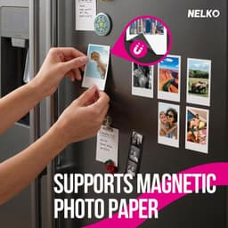 Nelko PP02 2x3 Portable Inkjet Photo Printer Bluetooth Greige gallery image 5