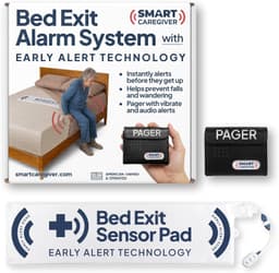 Smart Caregiver Early Alert Bed Exit Alarm Wireless Pager 10x36 Pad WPBEA-SYS gallery image 1