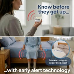 Smart Caregiver Early Alert Bed Exit Alarm Wireless Pager 10x36 Pad WPBEA-SYS gallery image 2