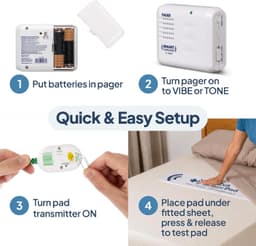 Smart Caregiver Early Alert Bed Exit Alarm Wireless Pager 10x36 Pad WPBEA-SYS gallery image 4