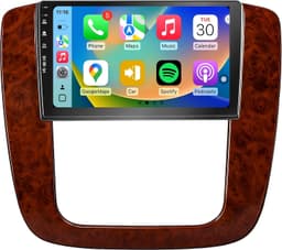 SailingTravel 9in CarPlay Radio GMC Sierra Yukon Chevy 2007-2013 Mahogany gallery image 1