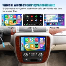 SailingTravel 9in CarPlay Radio GMC Sierra Yukon Chevy 2007-2013 Mahogany gallery image 4