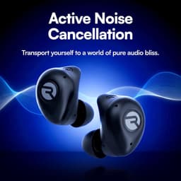 Raycon Fitness Earbuds 2.0 Blue Bluetooth ANC In-Ear Headphones Charging Case gallery image 3