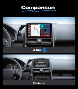 AINAVI 9in Linux Car Stereo Honda CRV 2002-2006 Wireless CarPlay Android Auto gallery image 2
