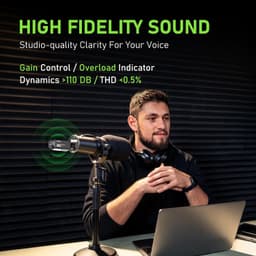 ACEMIC UHF Wireless XLR Transmitter Receiver System 1200 Channels 15V 48V gallery image 5