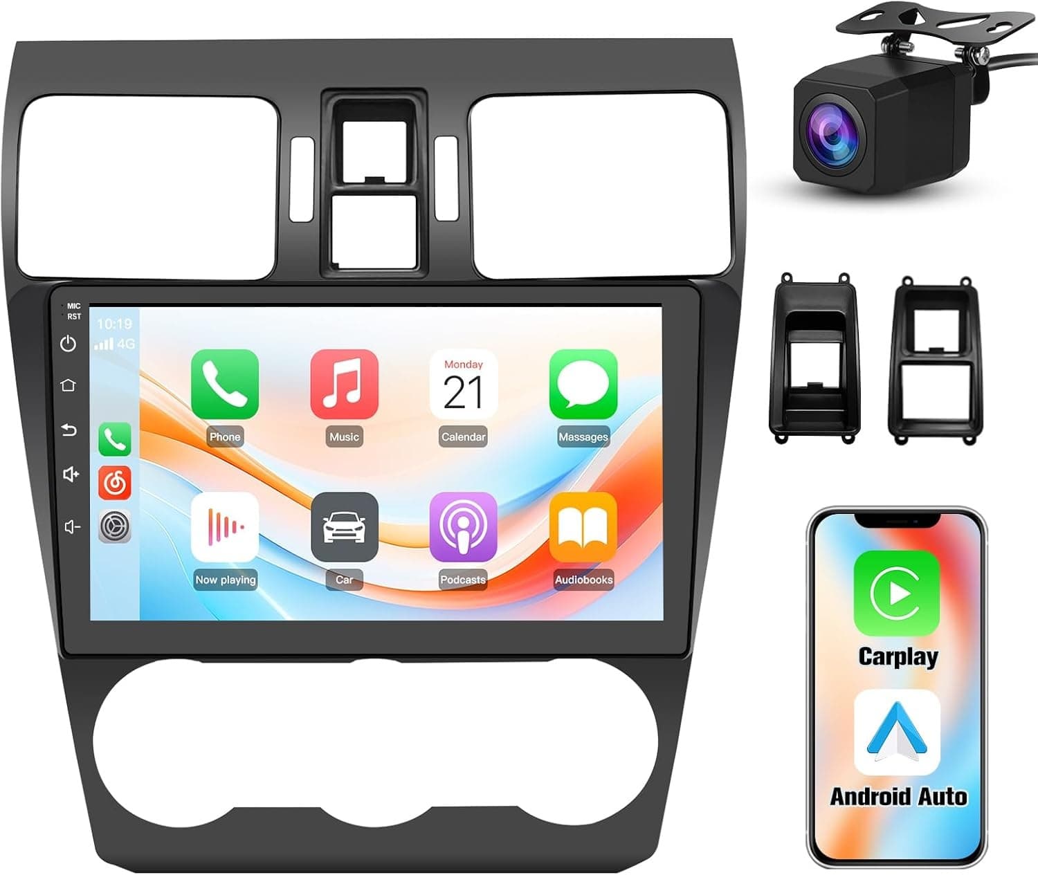 AWESAFE 9in Android 15 Radio Subaru Forester WRX Impreza 2013-2015 CarPlay 64GB