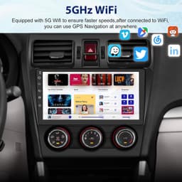 AWESAFE 9in Android 15 Radio Subaru Forester WRX Impreza 2013-2015 CarPlay 64GB gallery image 3
