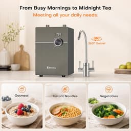 WINTEMP Under Sink Hot Water Dispenser 0.66 Gal Tank Hot Cold Faucet 1300W gallery image 2