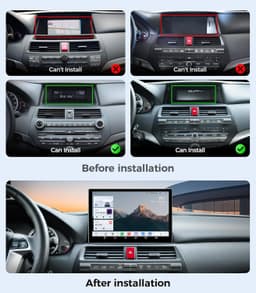 AINAVITO 11.5in Android 13 Car Radio Honda Accord 2008-2013 CarPlay 4GB 64GB gallery image 2