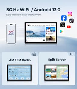 AINAVITO 11.5in Android 13 Car Radio Honda Accord 2008-2013 CarPlay 4GB 64GB gallery image 7