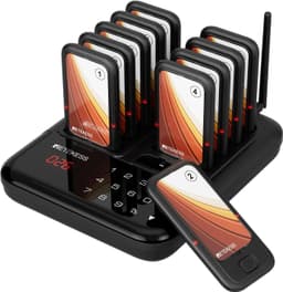 Retekess TD173S Restaurant Pager System 10 Buzzers Charging Base Guest Alert gallery image 1