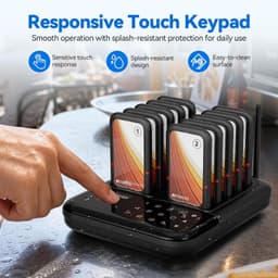 Retekess TD173S Restaurant Pager System 10 Buzzers Charging Base Guest Alert gallery image 6