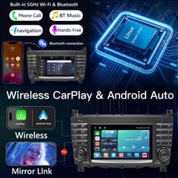 Uckazy 7in CarPlay Android Auto Radio Mercedes W203 W463 2004-2007 Linux gallery image 3