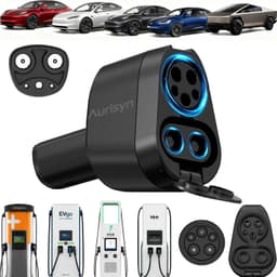 Aurisyn 2-in-1 CCS1 J1772 to Tesla NACS Charging Adapter 500V 80A gallery image 1