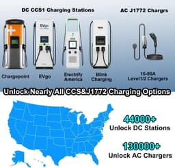 Aurisyn 2-in-1 CCS1 J1772 to Tesla NACS Charging Adapter 500V 80A gallery image 3