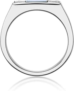 Metro Jewelry Men's Malachite Ring 925 Sterling Silver Size 11 Signet Band gallery image 3