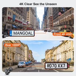 mangoal Dash Cam Toyota Prius Prime 2023-2026 Front 4K Rear 1080P GPS 128GB gallery image 5