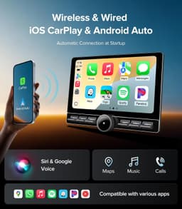 AINAVITO 10in CarPlay Stereo for Silverado Sierra 2014-2018 4+64GB Camera gallery image 4
