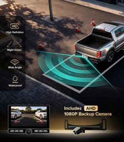 AINAVITO 10in CarPlay Stereo for Silverado Sierra 2014-2018 4+64GB Camera gallery image 6