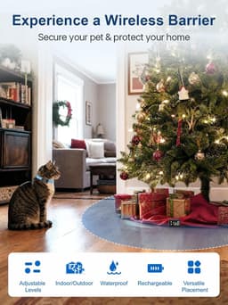MIMOFPET B2 MINI Wireless Pet Barrier Rechargeable Collar Cats Small Dogs gallery image 4