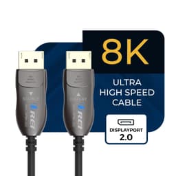 OREI 8K DisplayPort 2.0 Active Optical Cable 200ft 54Gbps AOC-DP8K-200 gallery image 6