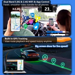Roadwitness 4K 4 Channel Dash Cam 360 GPS WiFi 128GB Parking Mode gallery image 5