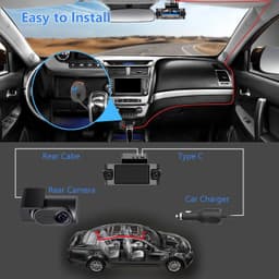 Roadwitness 4K 4 Channel Dash Cam 360 GPS WiFi 128GB Parking Mode gallery image 7