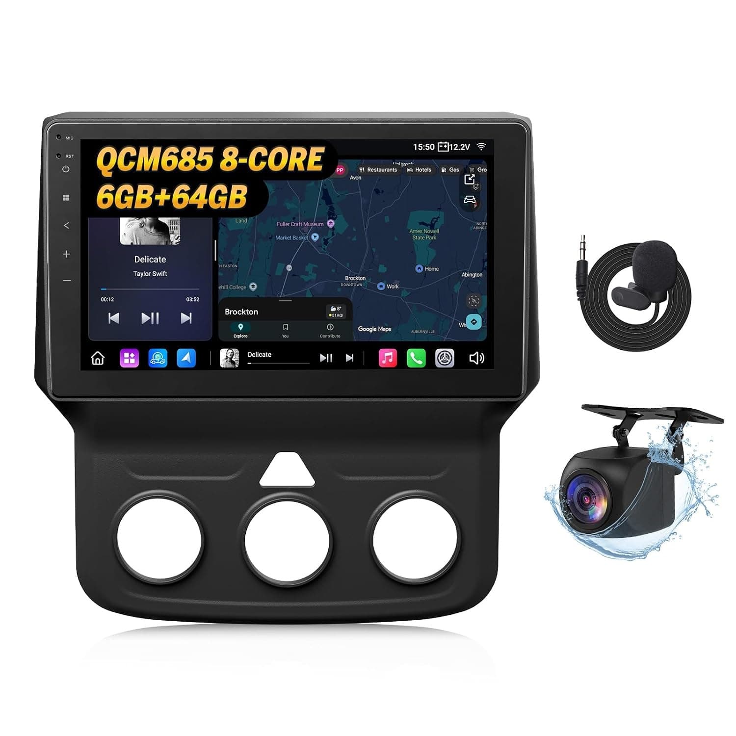 EONON DGRMX6S2 9in QLED Car Stereo Dodge Ram 2013-2018 6GB 64GB