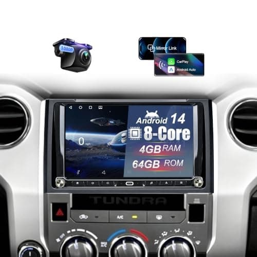 FIUFUL 10.1in Android 14 Car Stereo Toyota Tundra 2014-2021 4GB 64GB