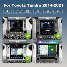 FIUFUL 10.1in Android 14 Car Stereo Toyota Tundra 2014-2021 4GB 64GB gallery image 2