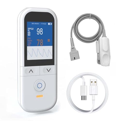 MedChirrup Handheld Pulse Oximeter Adult Child Probes OLED Rechargeable