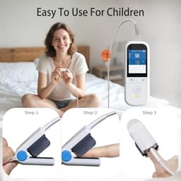 MedChirrup Handheld Pulse Oximeter Adult Child Probes OLED Rechargeable gallery image 3