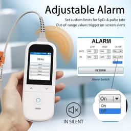 MedChirrup Handheld Pulse Oximeter Adult Child Probes OLED Rechargeable gallery image 4
