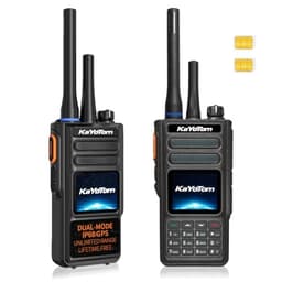 KAYOTOM D16 2-Pack 4G LTE PoC UHF 400-480MHz Two-Way Radios GPS IP68 gallery image 1